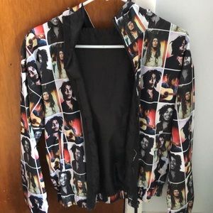 Bob Marley Zip Up Hoodie